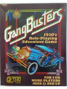 Gangbusters 1920's Role Playing Adventure Game Box Set TSR RPG