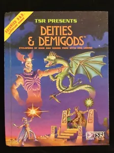 1980 Dungeons & Dragons Book "Deities & Demigods"
