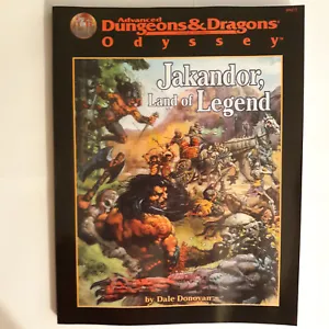 Dungeons & Dragons - Jakandor Land Of Legend (Module)  PBR TSR D&D 2nd Ed - NEW