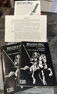 BUSHIDO Book 1 & 2 Fantasy Games Unlimited 1981 Heroes & Land Of Nippon