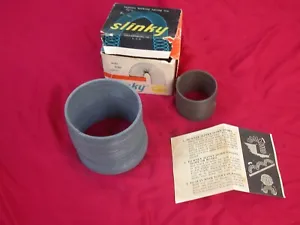 vintage Slinky toy in box, paper & with mini slinky - James Industries