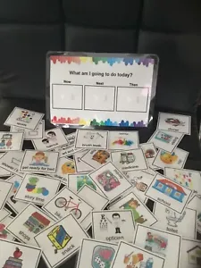 Now Next and Then Board & Cards, Autism, Routine, Pecs, schedule, activities