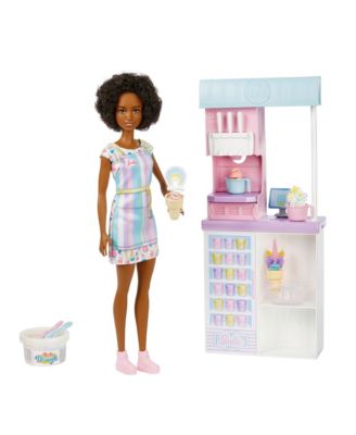 Barbie Ice Cream Shop Playset, 14 Piece Set