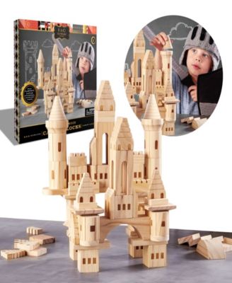 FAO Schwarz Medieval Knights and Princesses Wooden Castle Building Blocks, Created for Macy's
